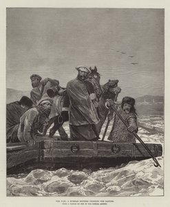The War, a Russian Express crossing the Danube